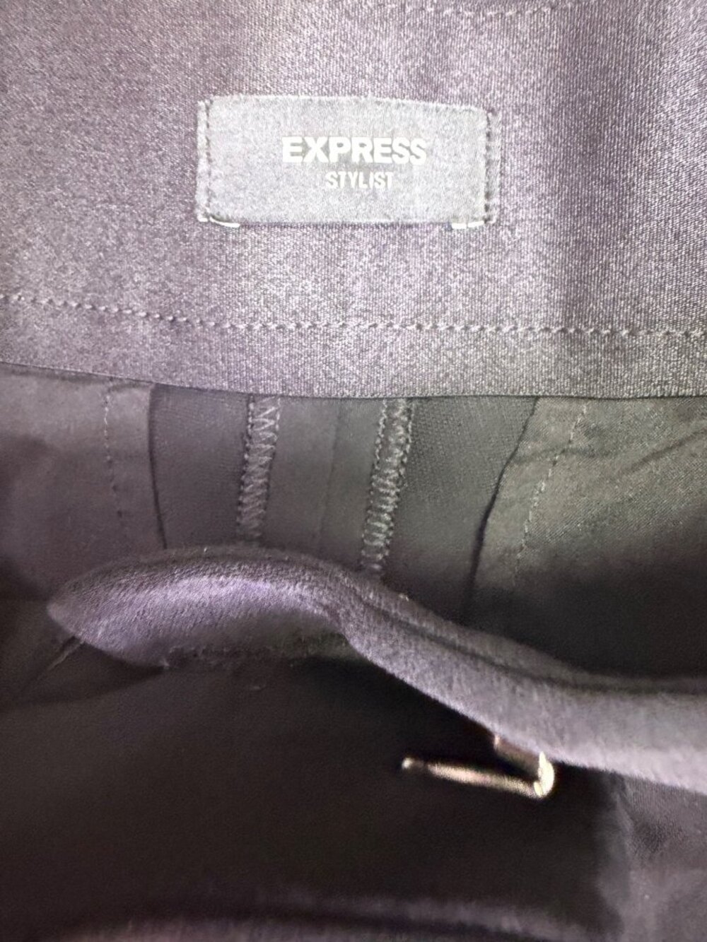 Express Womens Black Wide-Leg Stylist Pants Stylish Design Sz 12r View 4